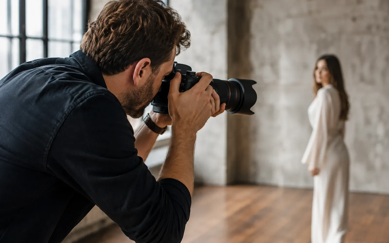 Photographer demonstration
